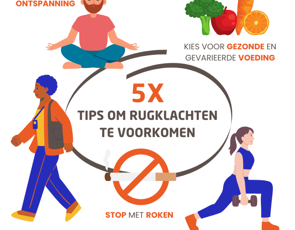 5 tips van de fysiotherapeut om rugklachten te voorkomen.